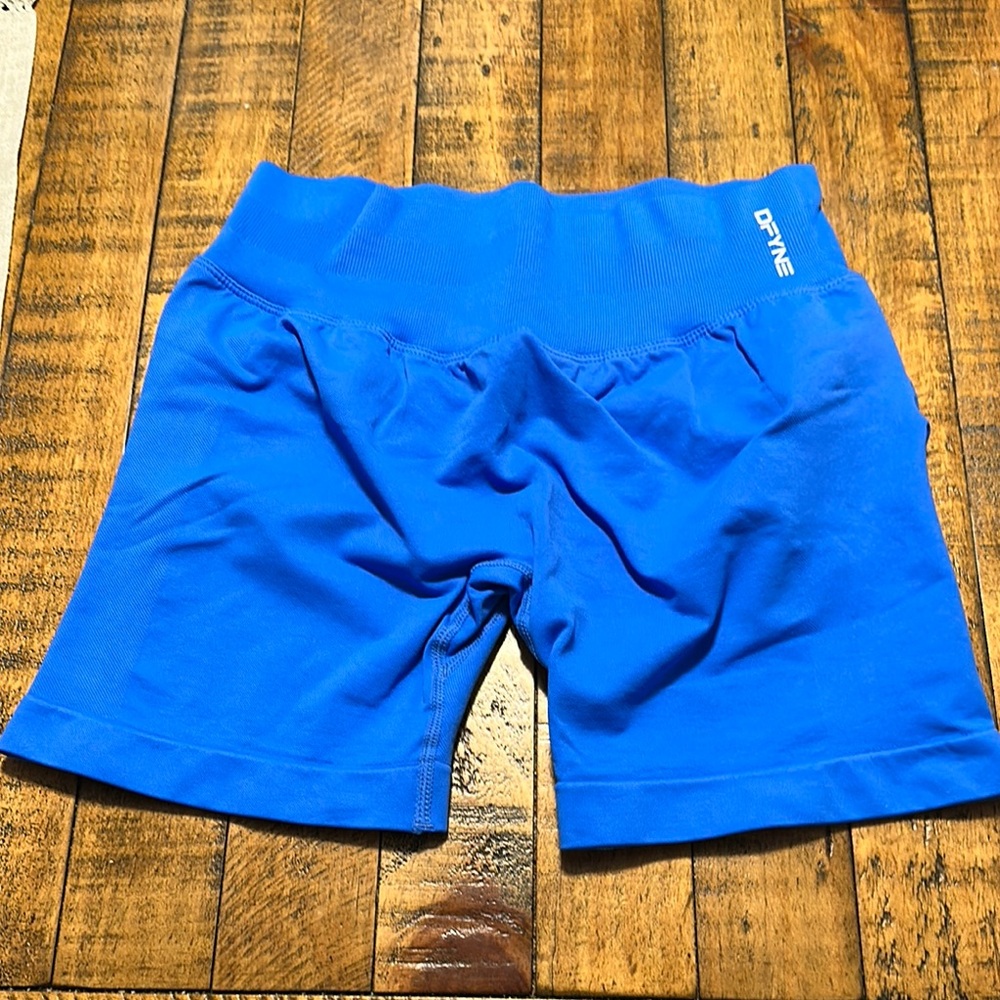 DFYNE Electric Blue Women's Athletic Shorts